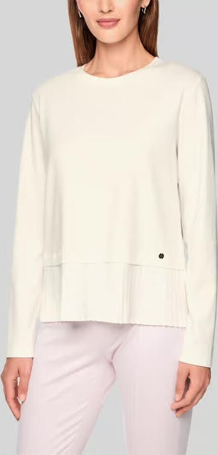 Marc Cain Regular fit shirt met lange mouwen van katoenmix - Foto 3