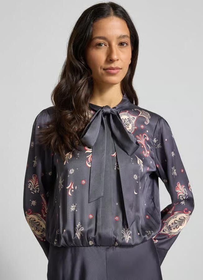 Marc Cain Maxi-jurk met strikdetail - Foto 2