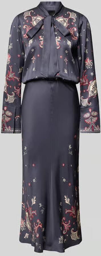 Marc Cain Maxi-jurk met strikdetail
