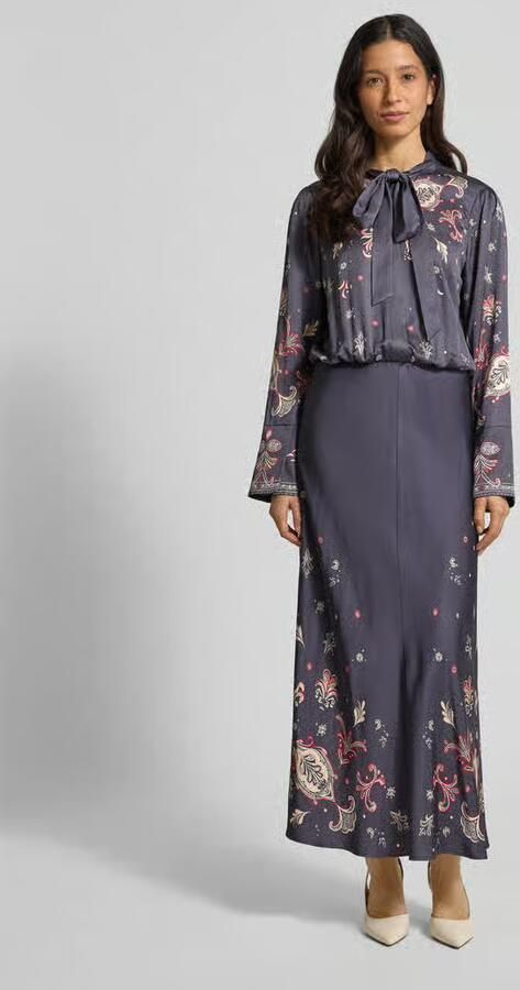 Marc Cain Maxi-jurk met Strikdetail - Foto 3