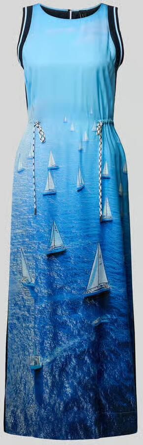 Marc Cain maxi-jurk van puur lyocell met all-over fotoprint - Foto 2