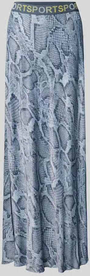 Marc Cain Maxirok van pure viscose met all-over slangenmotief - Foto 2