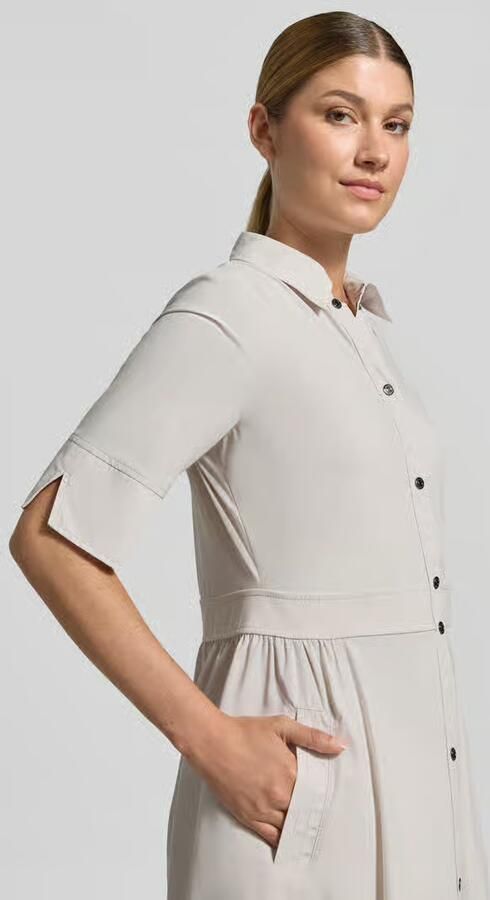Marc Cain midi-jurk met platte kraag