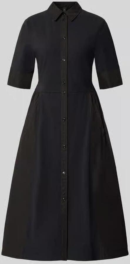 Marc Cain midi-jurk met platte kraag