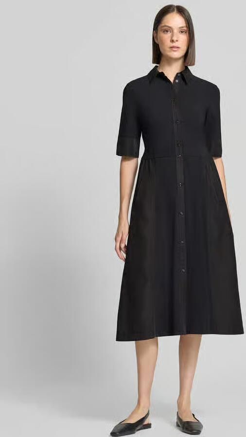 Marc Cain midi-jurk met platte kraag