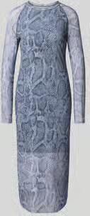 Marc Cain Midi-jurk met slangenmotief