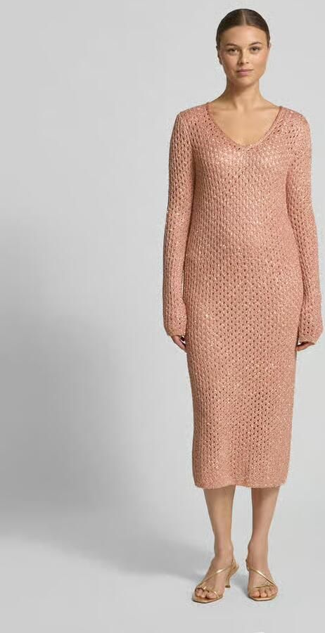 Marc Cain Slim fit midi-jurk met wol - Foto 3