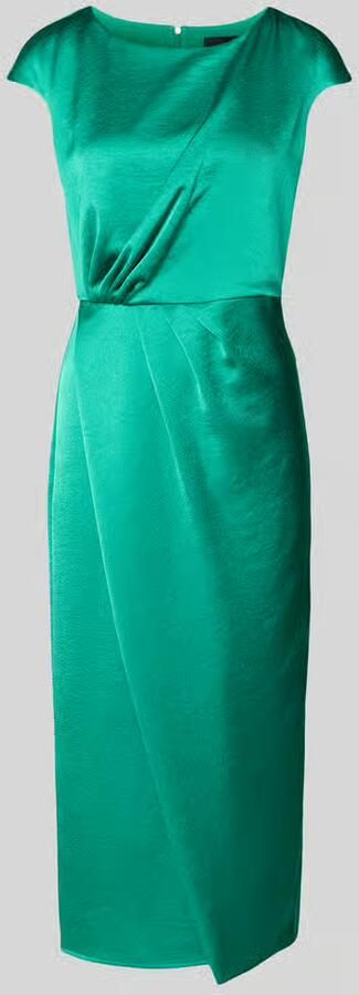 Marc Cain midi-jurk van satijn met draperingen - Foto 2