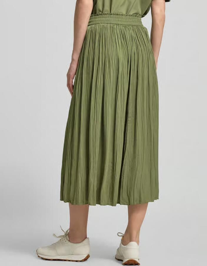 Marc Cain Midirok met elastische tailleband en plooien