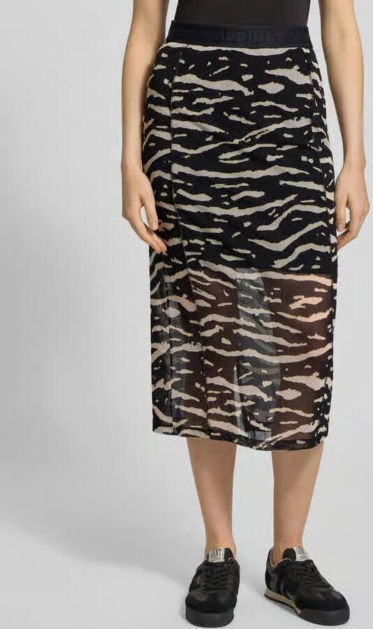Marc Cain Midirok met Loopsplit en elastisch Band - Foto 2