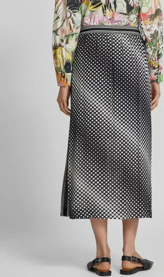Marc Cain Satin A-Lijn Rok met Patroon Multicolor Dames