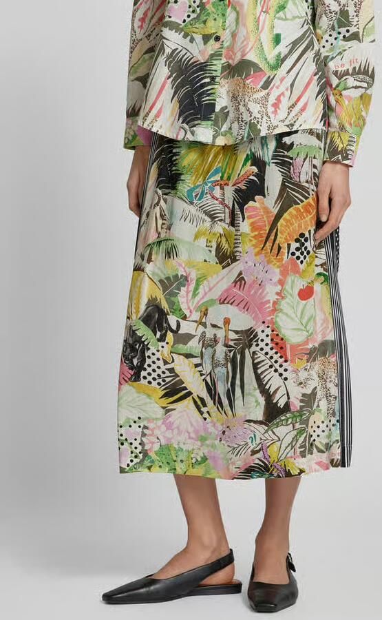 Marc Cain Satin A-Lijn Rok met Patroon Multicolor Dames - Foto 2