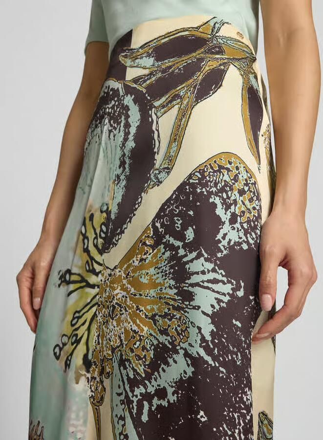 Marc Cain Midirok van viscose in all-over look - Foto 2