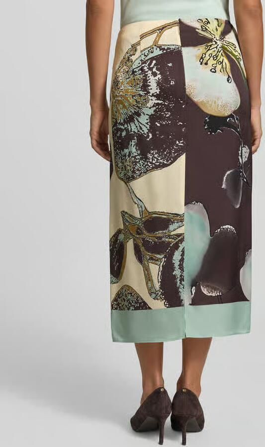Marc Cain Midirok van viscose in all-over look - Foto 3