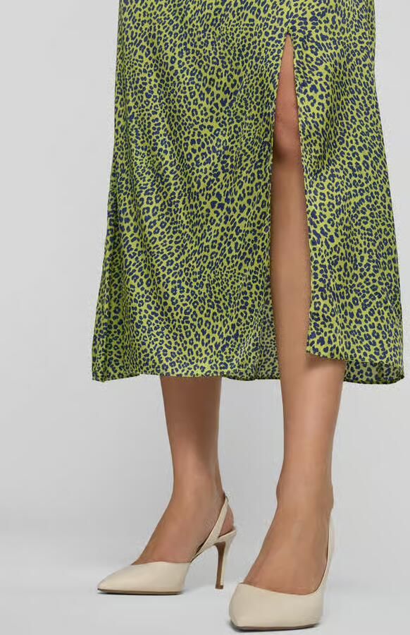 Marc Cain Midirok van viscosemix met zijde