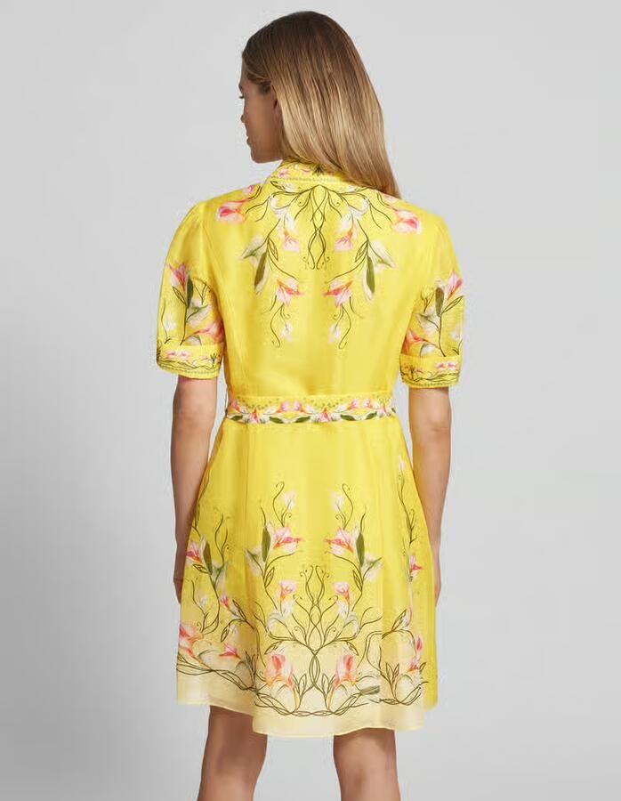 Marc Cain mini-jurk van pure viscose met een florale all-over print - Foto 2