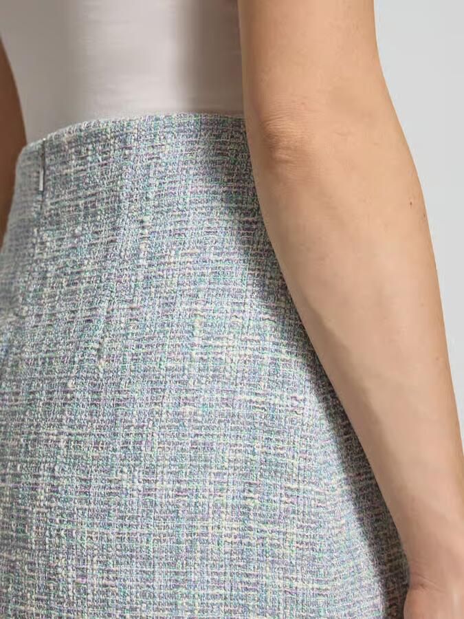 Marc Cain Minirok in bouclé-look met straight fit