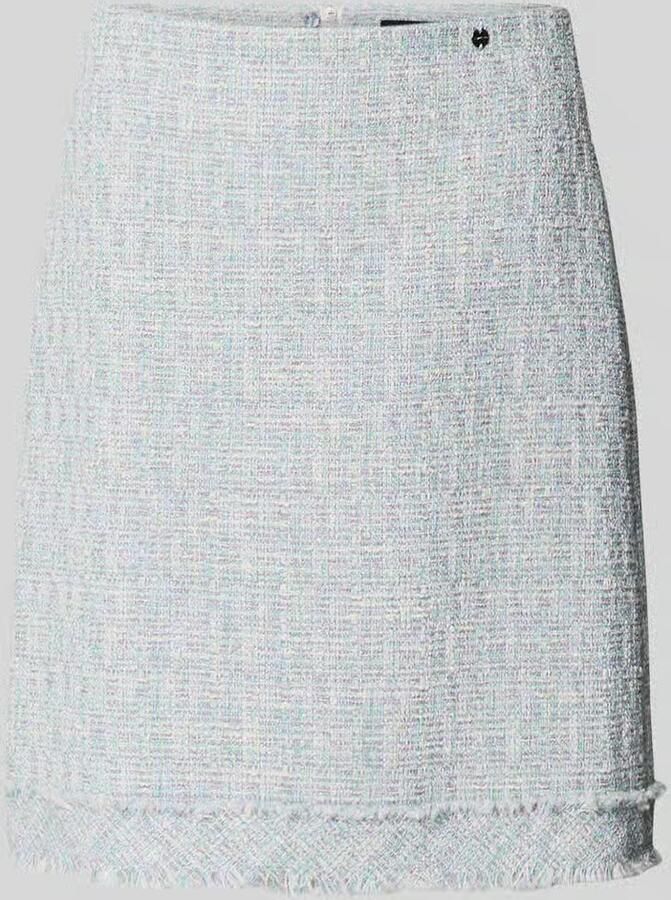 Marc Cain Minirok in bouclé-look met straight fit - Foto 2