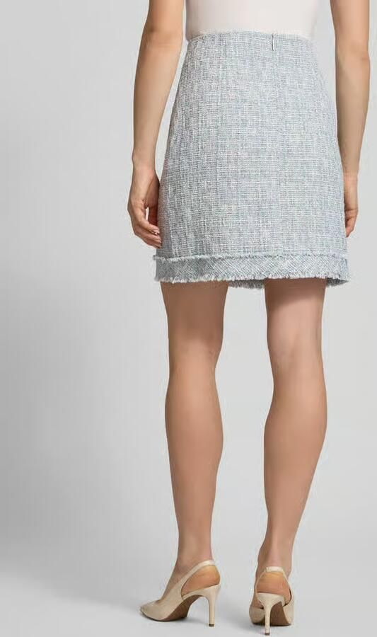 Marc Cain Minirok in bouclé-look met straight fit - Foto 3