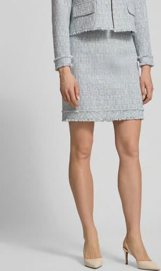 Marc Cain Minirok in bouclé-look met straight fit - Foto 2