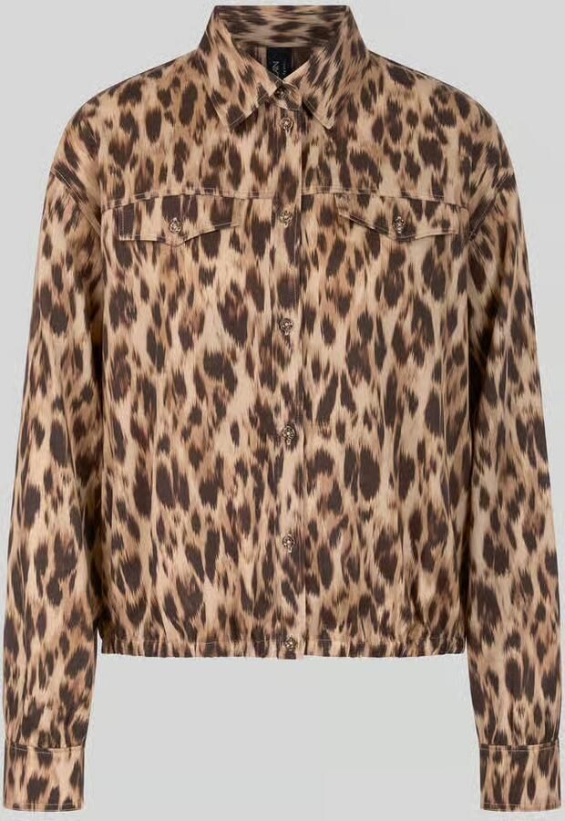 Marc Cain Overhemdblouse met elastische zoom