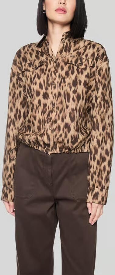 Marc Cain Overhemdblouse met elastische zoom - Foto 3