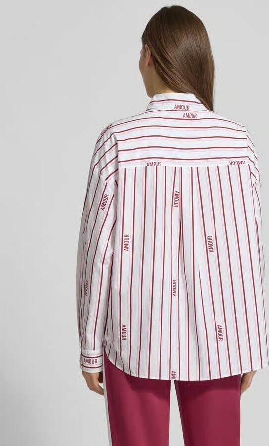 Marc Cain Overhemdblouse met verborgen knoopsluiting - Foto 3