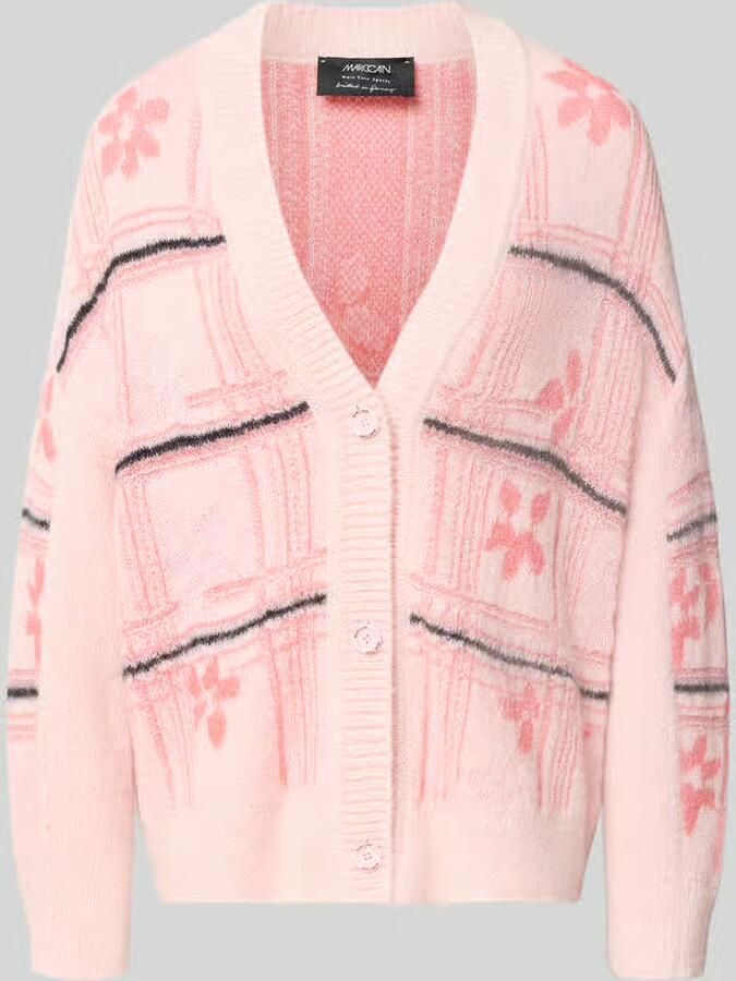 Marc Cain Oversized cardigan met mohairgehalte van mix van alpaca en mohair