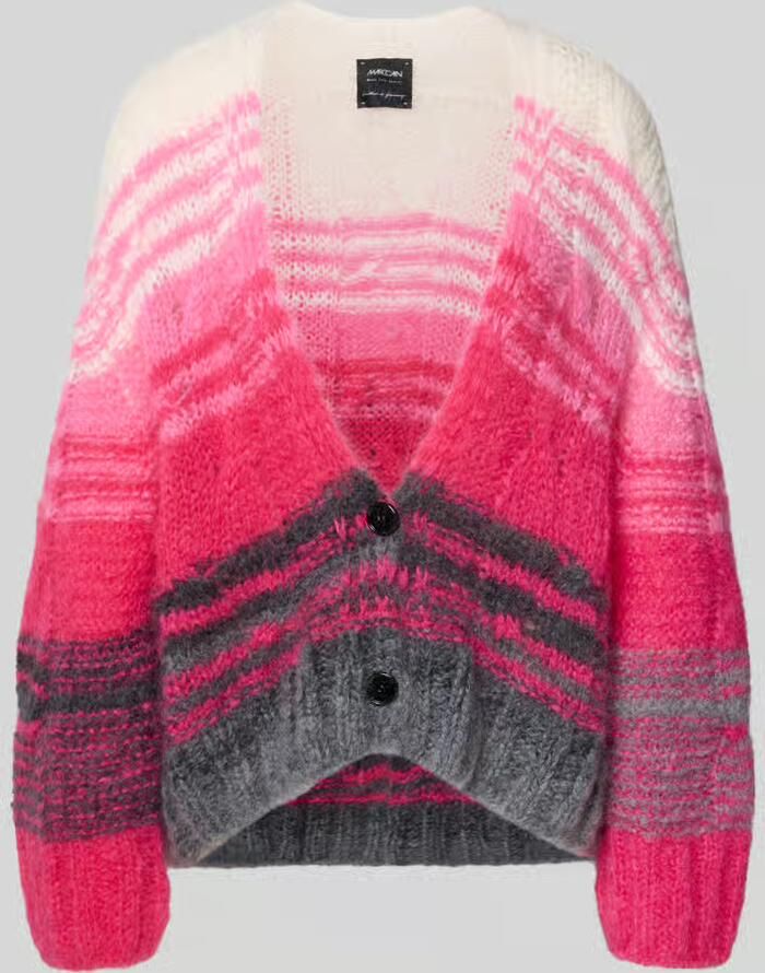 Marc Cain Oversized gebreid jack met knoopsluiting