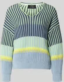 Marc Cain oversized gebreide pullover met v-hals