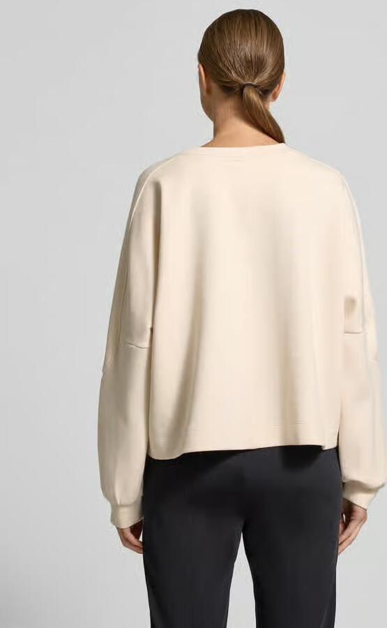Marc Cain Oversized sweatshirt met geribde boorden - Foto 4