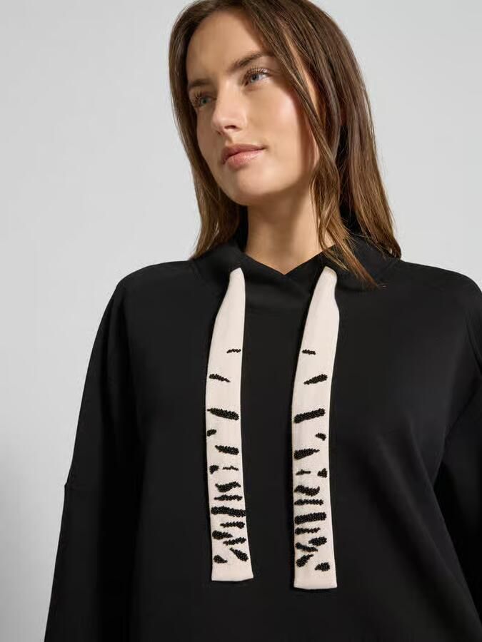 Marc Cain Oversized sweatshirt met tunnelkoord - Foto 2
