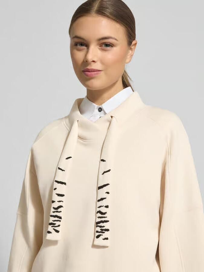 Marc Cain Oversized sweatshirt met tunnelkoord - Foto 2