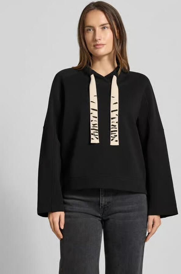 Marc Cain Oversized sweatshirt met tunnelkoord - Foto 4