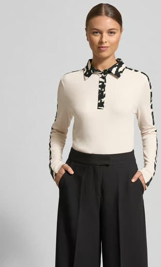 Marc Cain Poloshirt met korte knoopsluiting - Foto 3