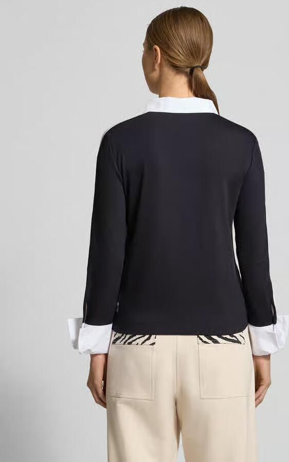 Marc Cain Poloshirt met korte knoopsluiting - Foto 4