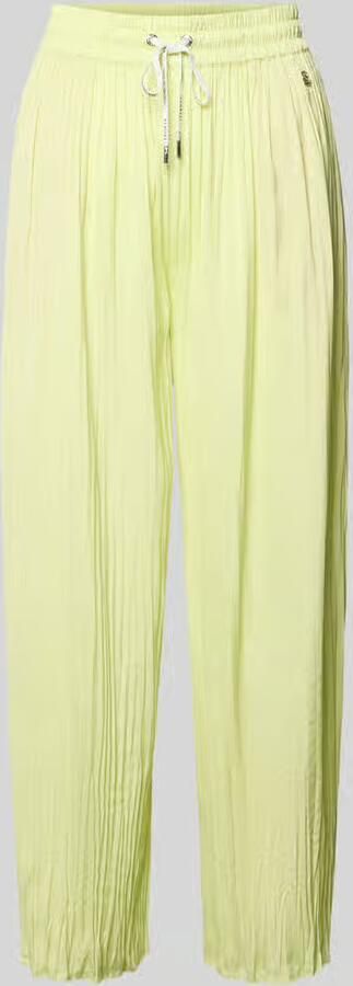 Marc Cain Pull-on-broek met plissévouwen met tunnelkoord - Foto 3