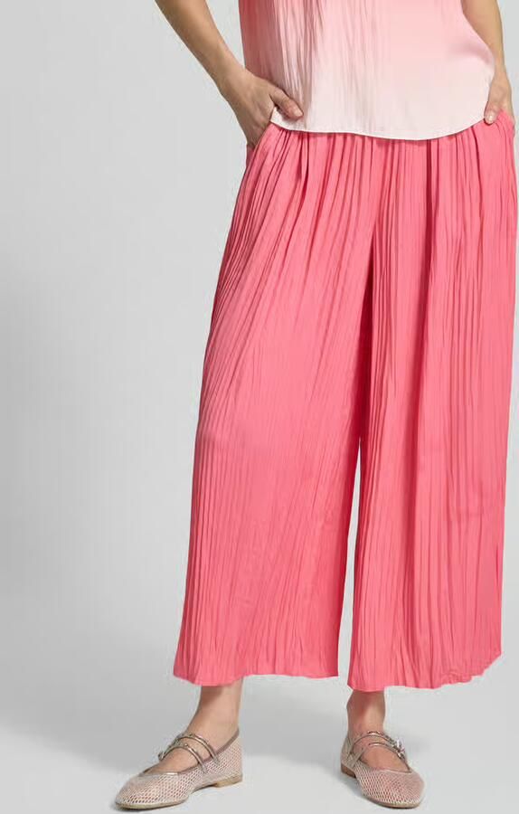 Marc Cain Pull-on-broek met plissévouwen met tunnelkoord - Foto 3