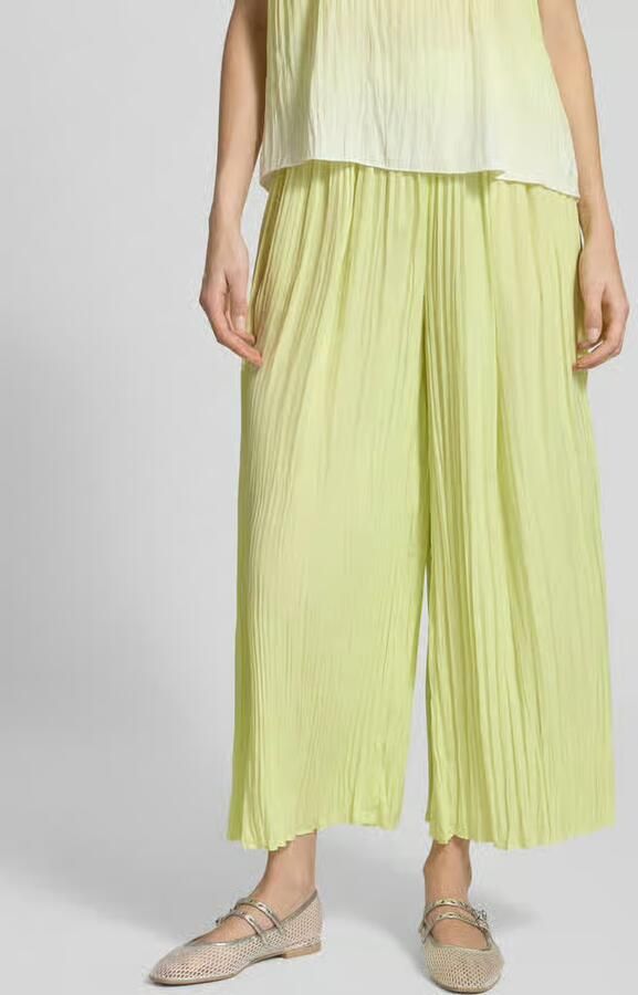 Marc Cain Pull-on-broek met plissévouwen met tunnelkoord - Foto 3