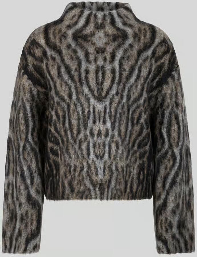 Marc Cain Pullover van mohairwol met uitlopende mouwen