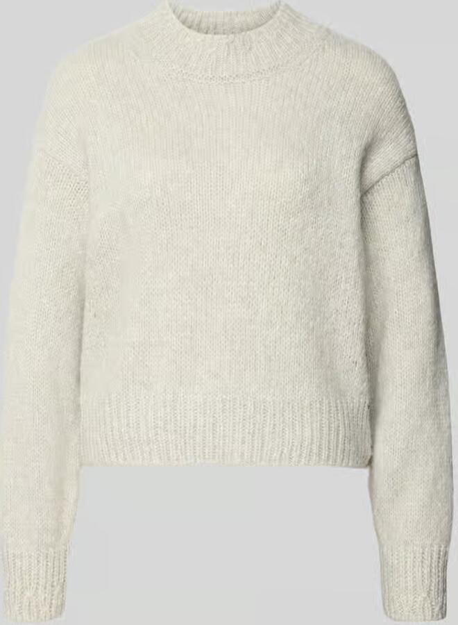 Marc Cain Pullover van wol alpaca met ribboordjes