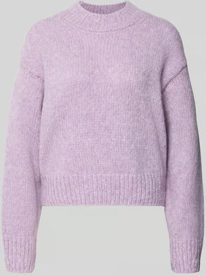 Marc Cain Pullover van wol alpaca met ribboordjes