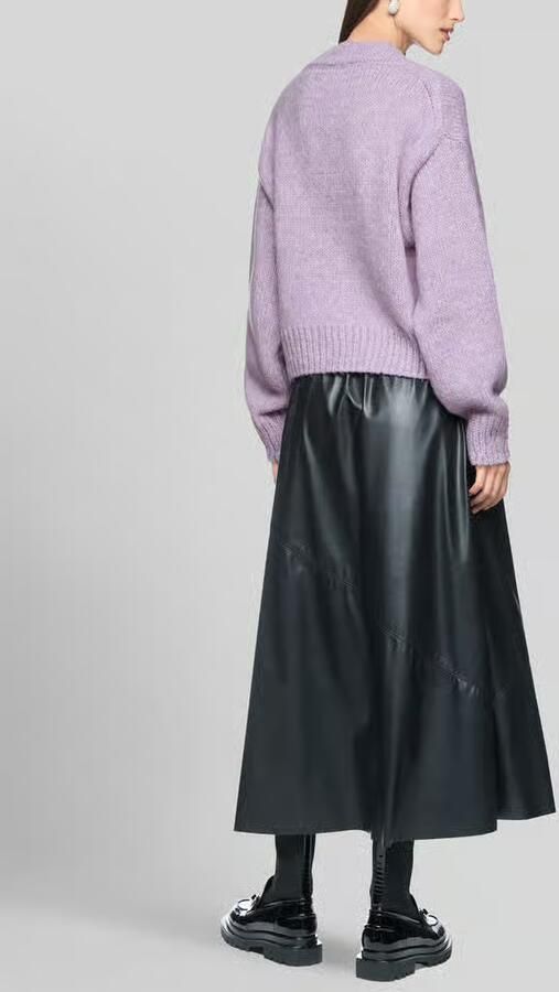 Marc Cain Pullover van wol alpaca met ribboordjes - Foto 2