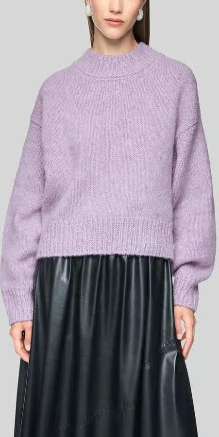 Marc Cain Pullover van wol alpaca met ribboordjes - Foto 3