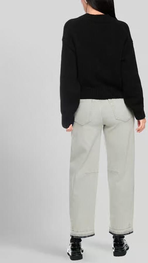 Marc Cain Pullover van wol alpaca met ribboordjes - Foto 3