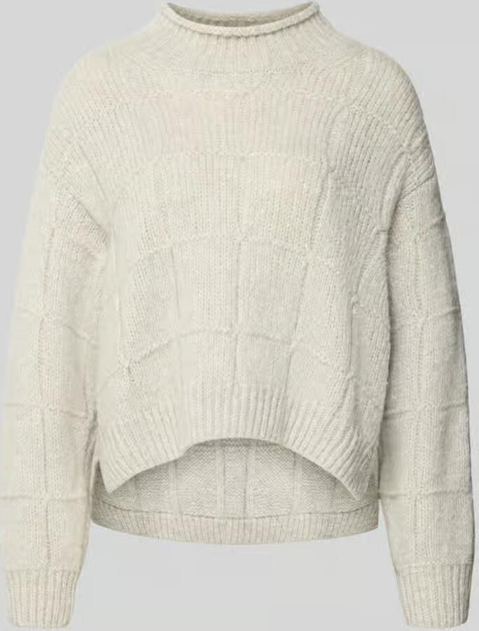 Marc Cain Pullover van wol met structuurbreisel