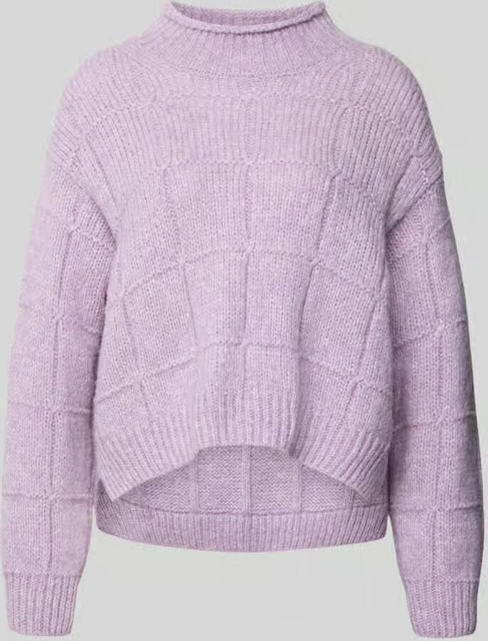 Marc Cain Pullover van wol met structuurbreisel