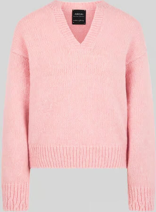 Marc Cain Pullover van wolmix met logodetail