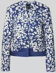 Marc Cain regular fit blazer met een all-over print met bloemenmotief