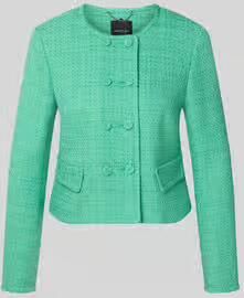 Marc Cain Regular Fit blazer met klepzakken